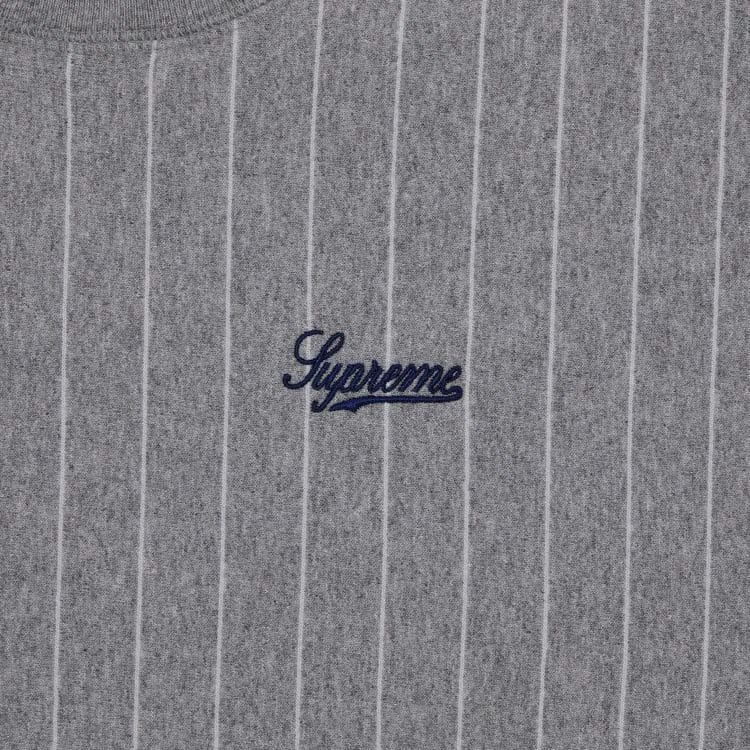 Supreme Pinstripe Crewneck Heather Grey
