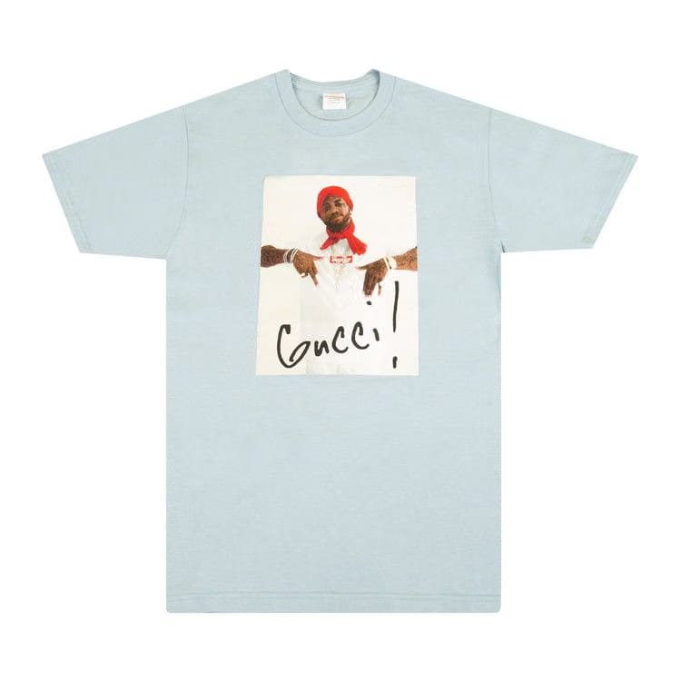 Supreme Gucci Mane T-Shirt Light Blue
