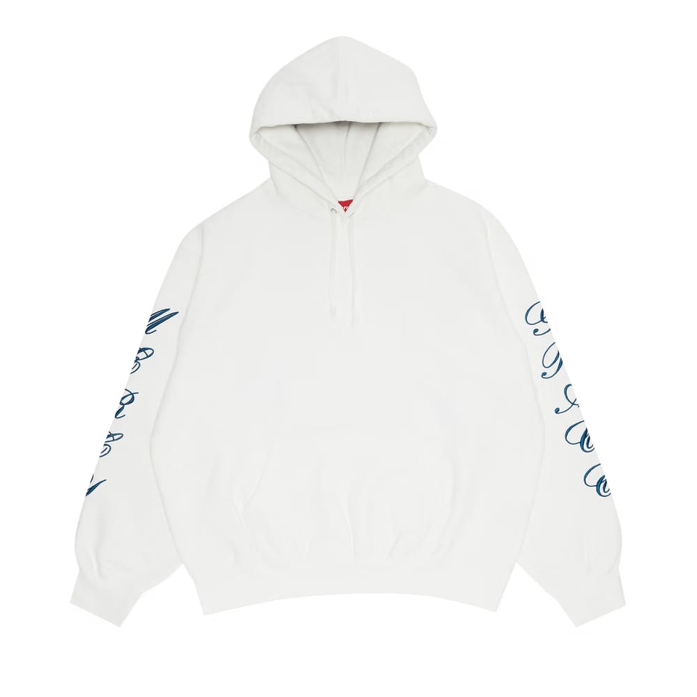 Supreme Patches Spiral Hoodie White