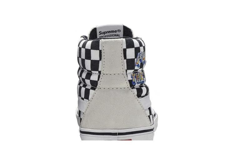 Supreme x Vans Sk8 Hi Fuck The World - White