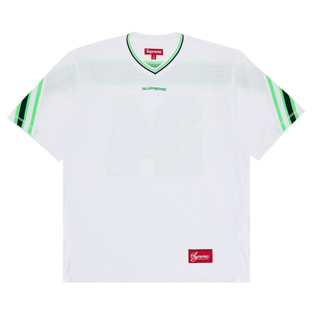 Supreme Jacquard Rib Football Jersey White