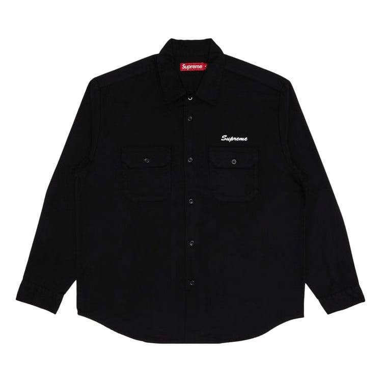 Supreme Mister Cartoon Work Shirt Black