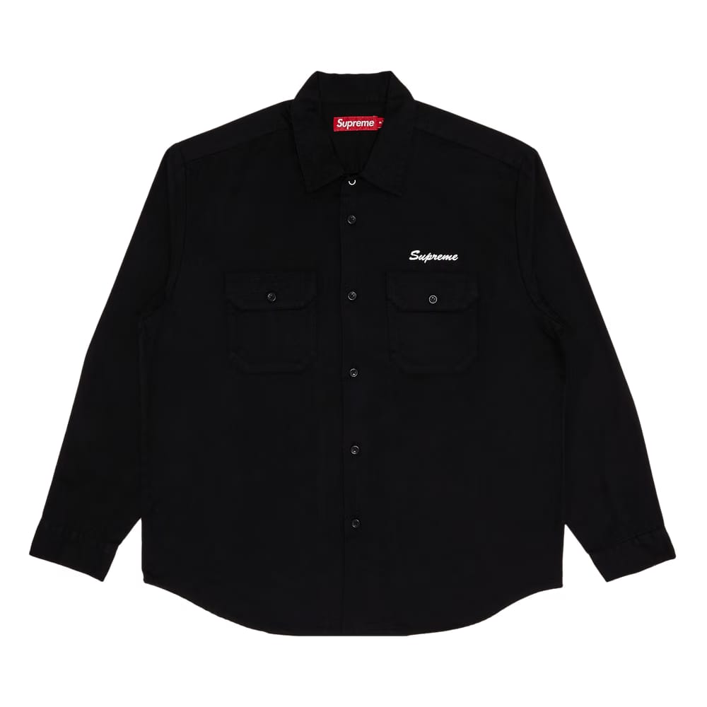 Supreme Mister Cartoon Work Shirt Black