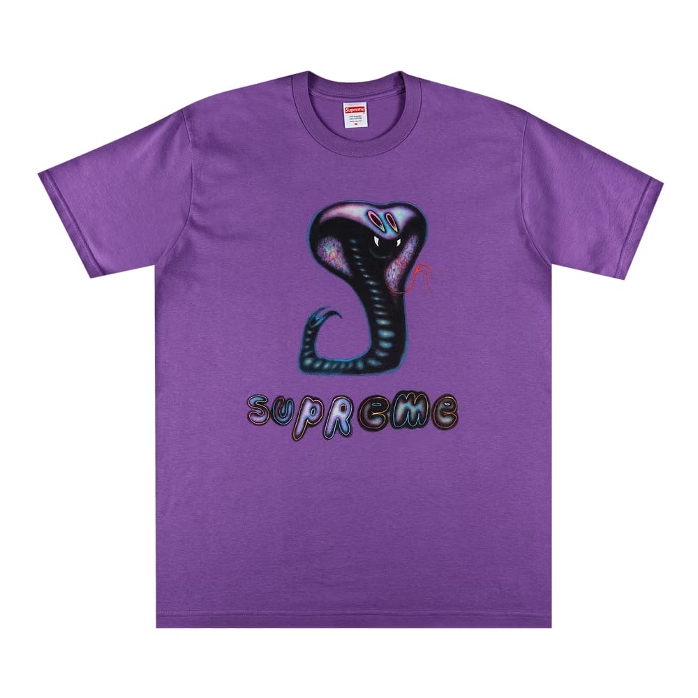Supreme Snake T-Shirt Purple