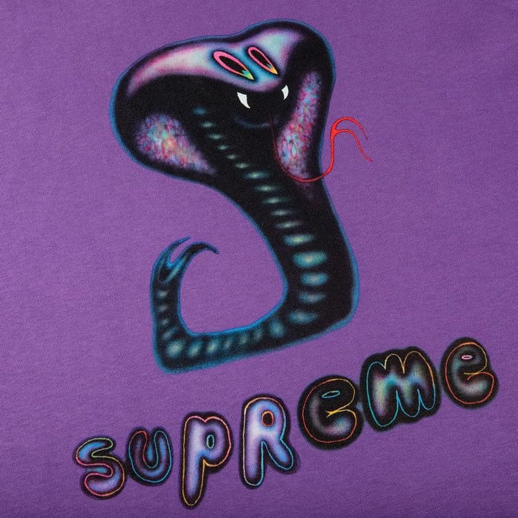 Supreme Snake T-Shirt Purple