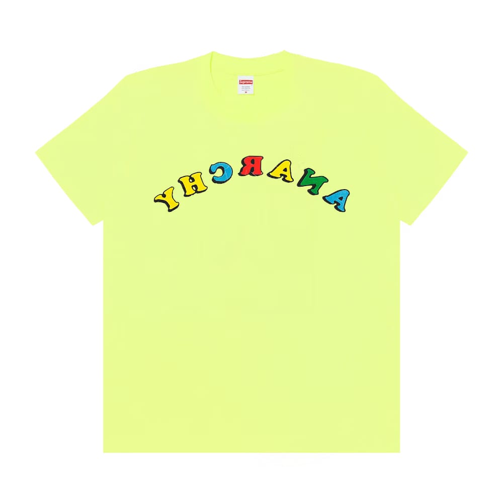 Supreme x Jamie Reid Anarchy T-Shirt Bright Yellow