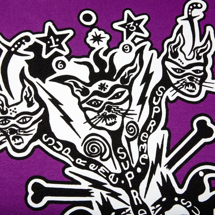 Supreme Clayton Patterson Long-Sleeve T-Shirt Light Purple