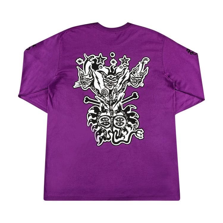 Supreme Clayton Patterson Long-Sleeve T-Shirt Light Purple