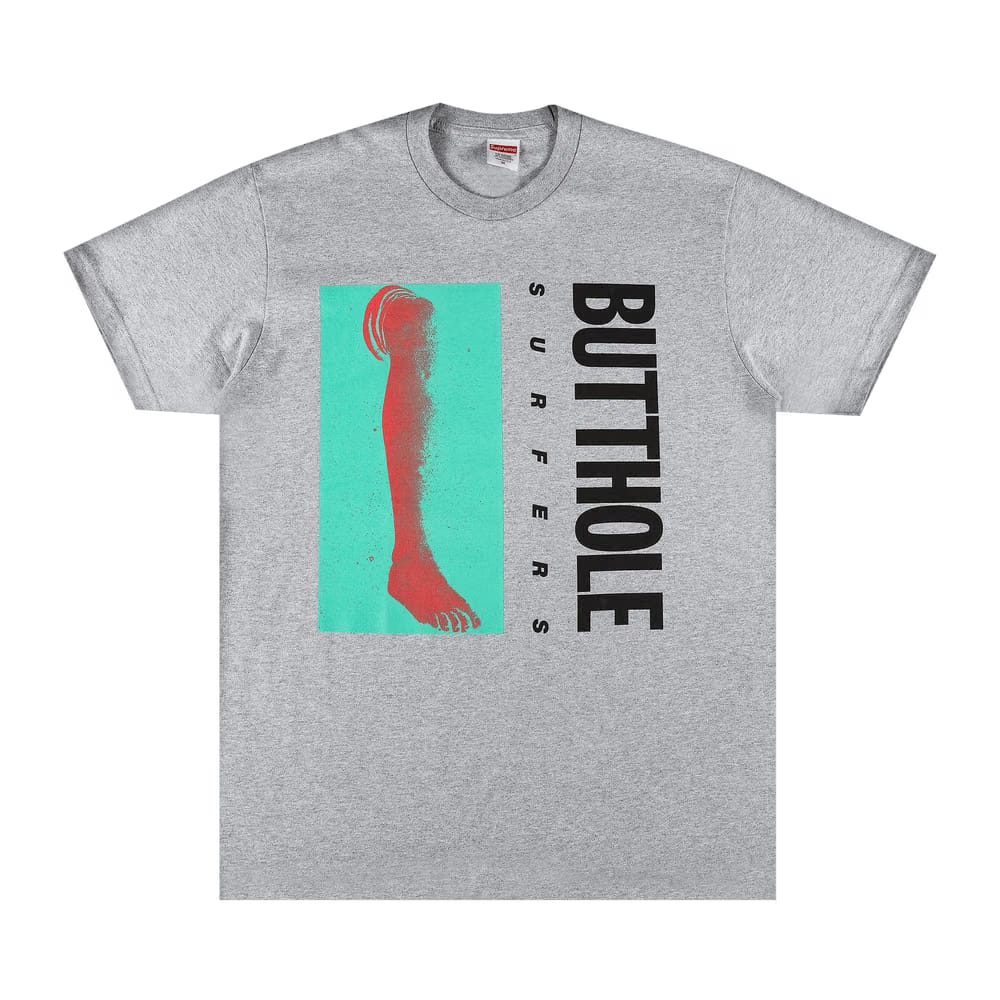Supreme x Butthole Surfers Leg T-Shirt Heather Grey