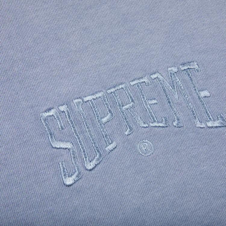 Supreme Acid Wash Shorts-Sleeve Top Light Blue