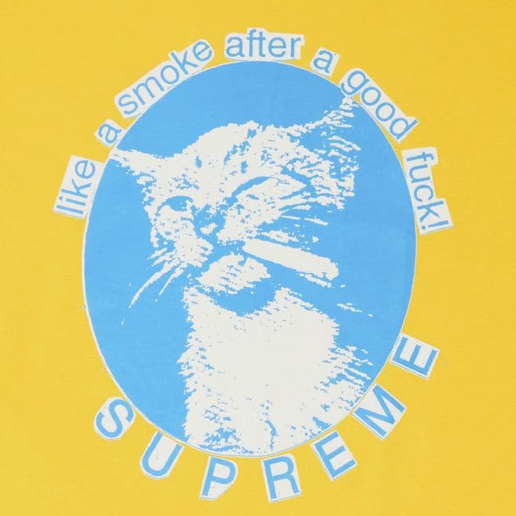 Supreme Smoke T-Shirt Yellow