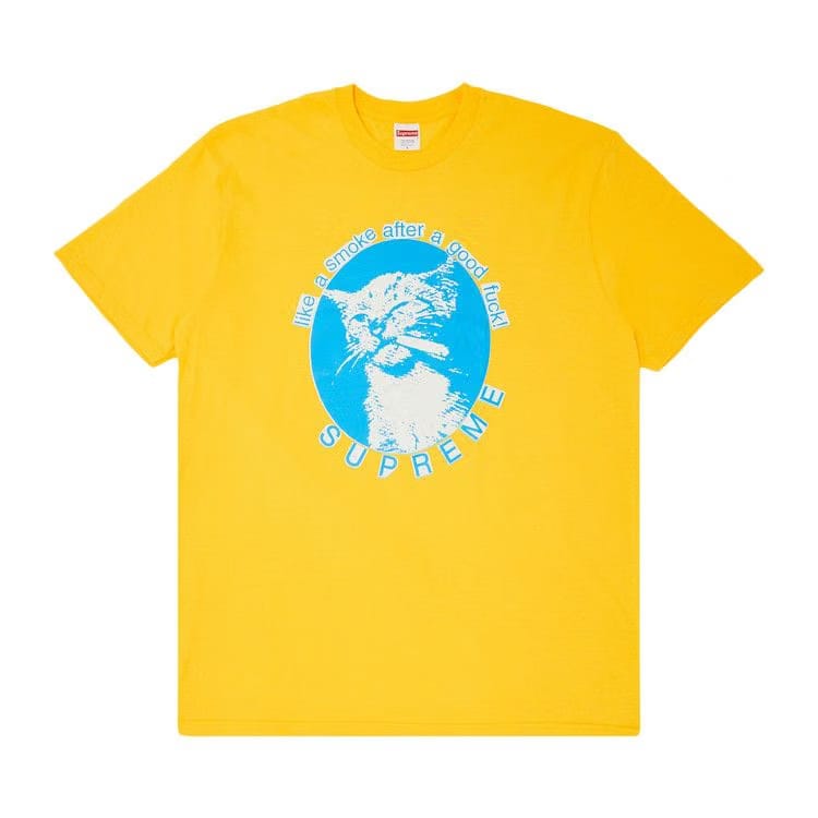Supreme Smoke T-Shirt Yellow
