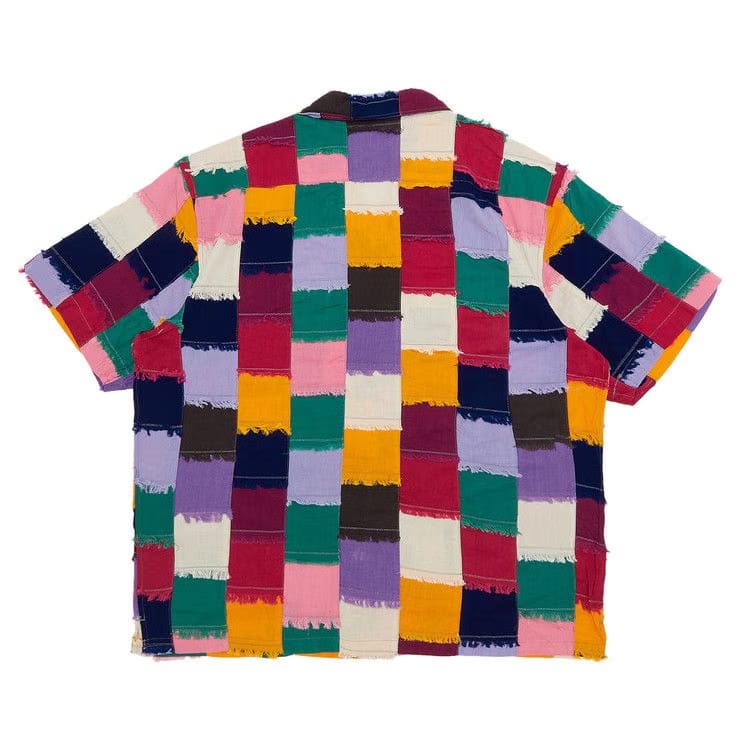Supreme Patchwork Shorts-Sleeve Shirt Multicolor