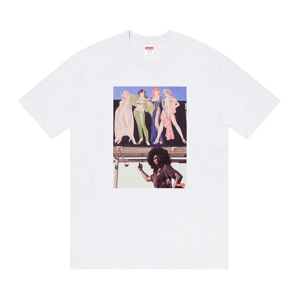 Supreme American Picture T-Shirt Ash Grey