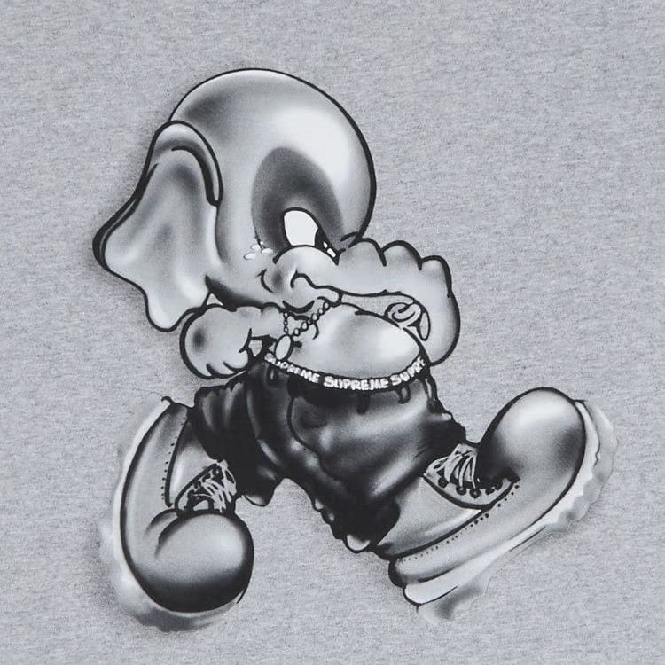 Supreme Elephant T-Shirt Heather Grey