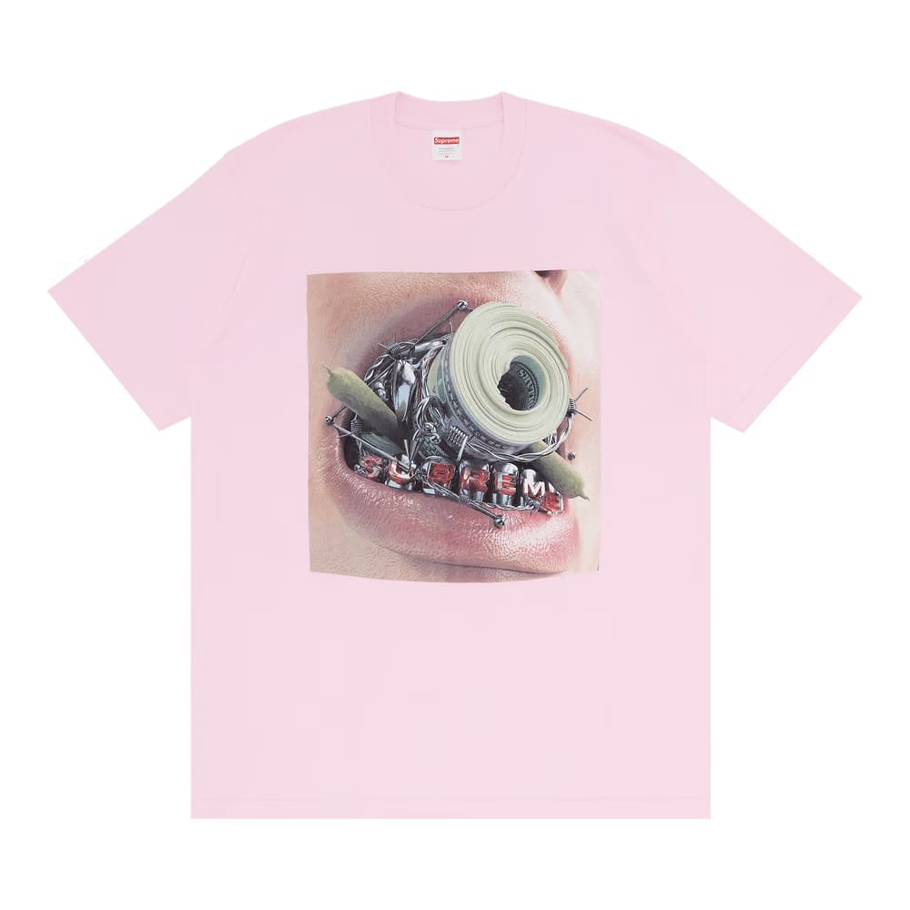 Supreme Braces T-Shirt Light Pink