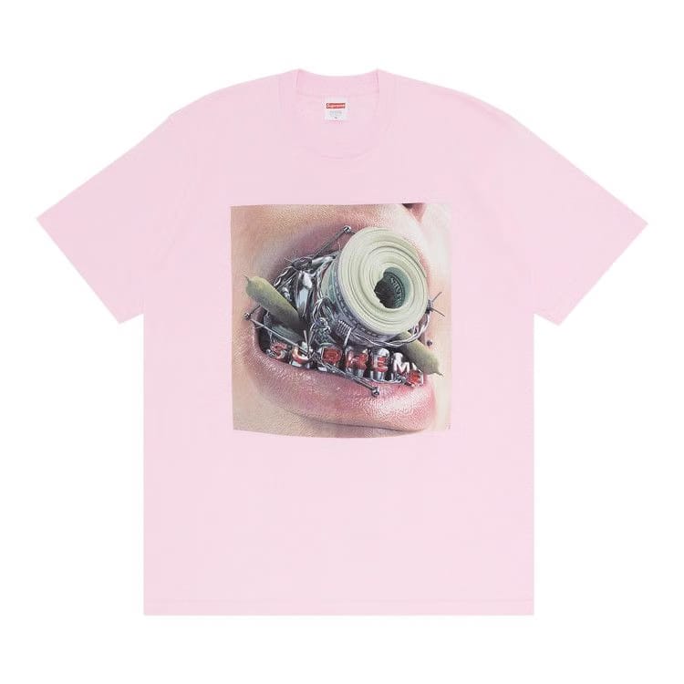 Supreme Braces T-Shirt Light Pink