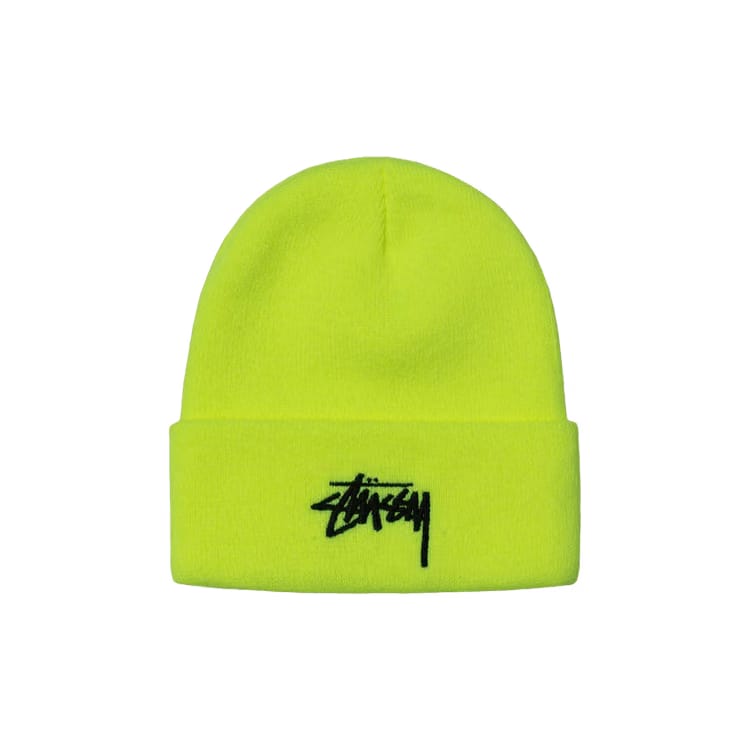 Stussy Stock Cuff Beanie Safety Yellow