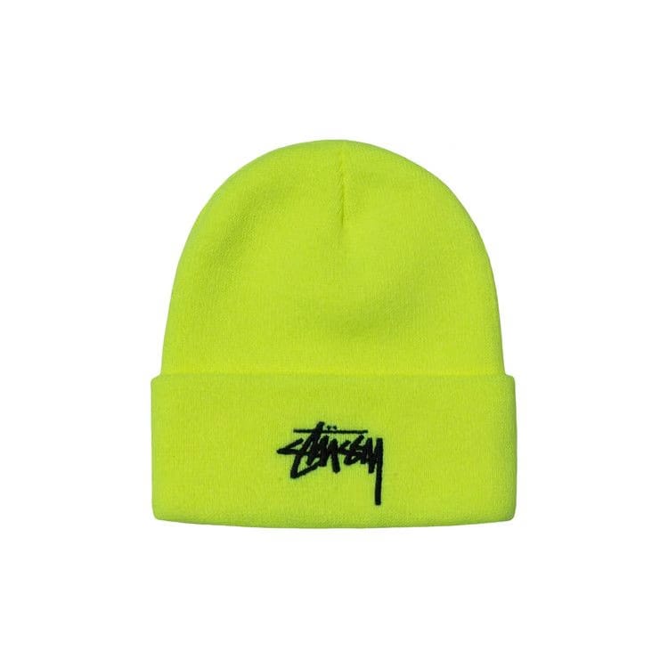 Stussy Stock Cuff Beanie Safety Yellow
