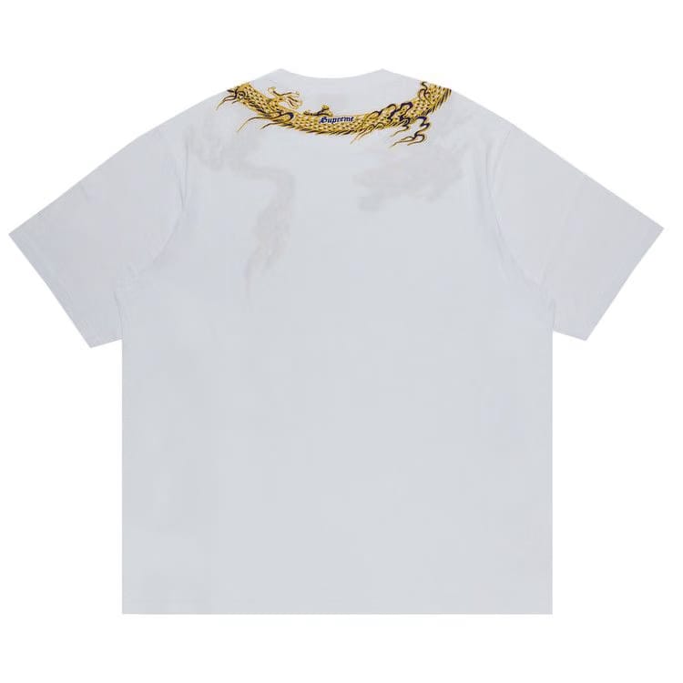 Supreme Dragon Wrap Shorts-Sleeve Top White