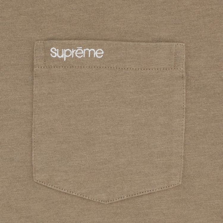 Supreme Shorts-Sleeve Pocket T-Shirt Taupe