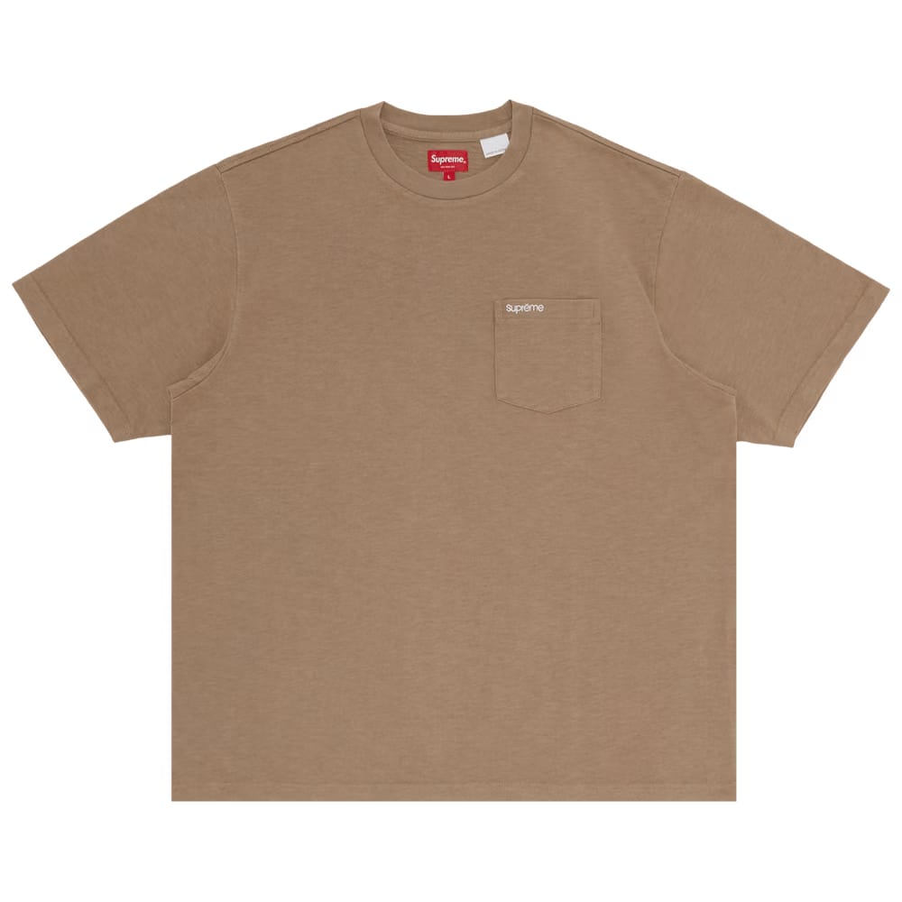 Supreme Shorts-Sleeve Pocket T-Shirt Taupe