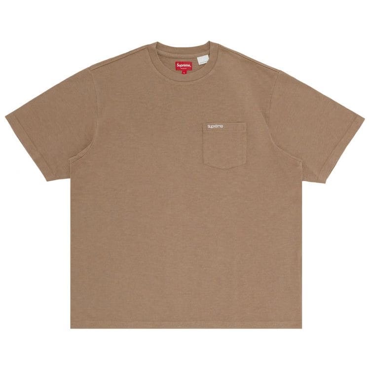 Supreme Shorts-Sleeve Pocket T-Shirt Taupe