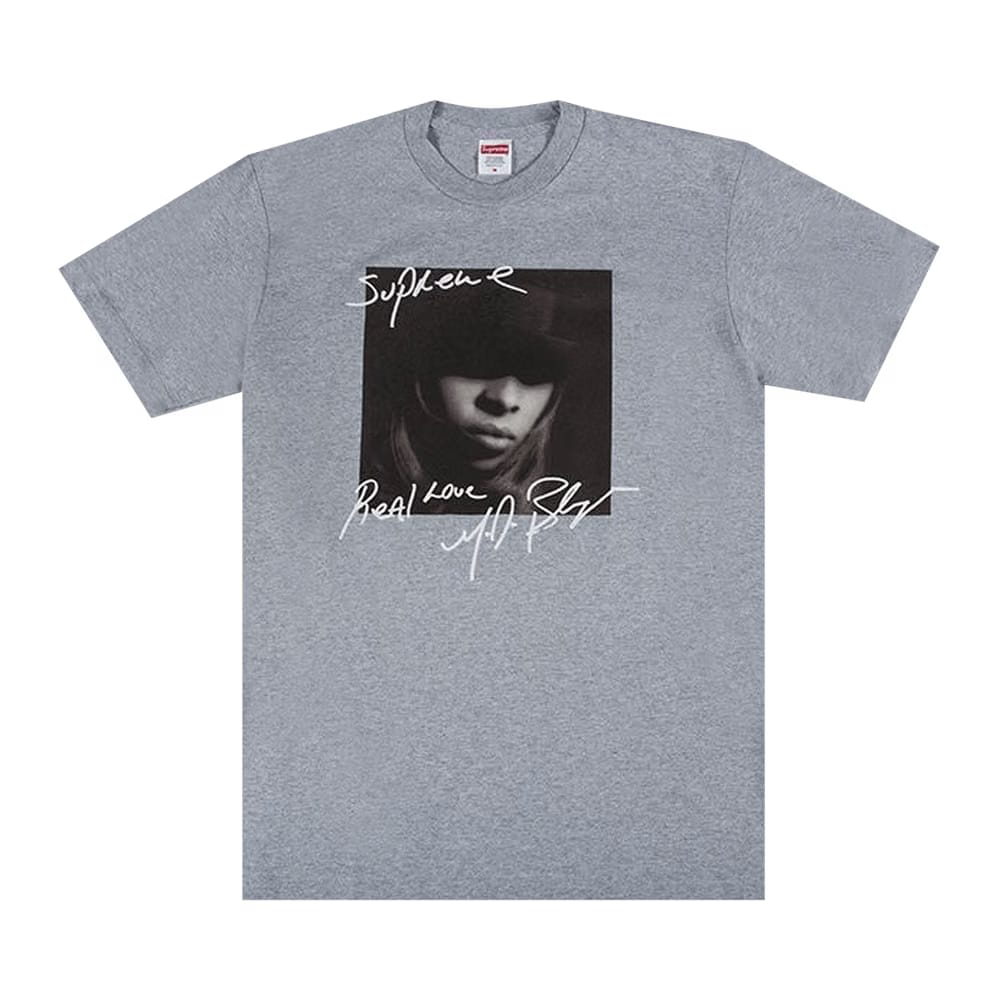 Supreme Mary J. Blige T-Shirt Heather Grey