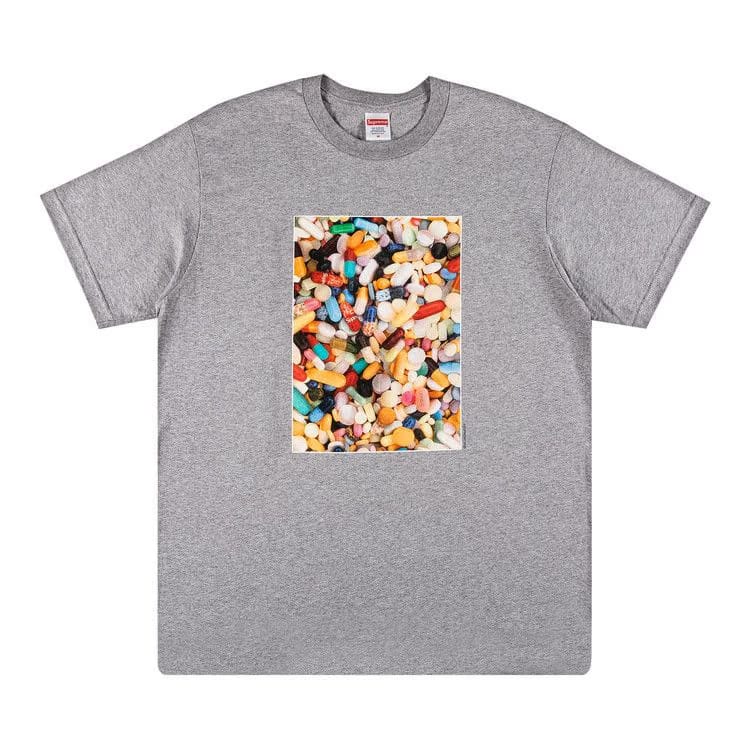 Supreme Pills T-Shirt Heather Grey