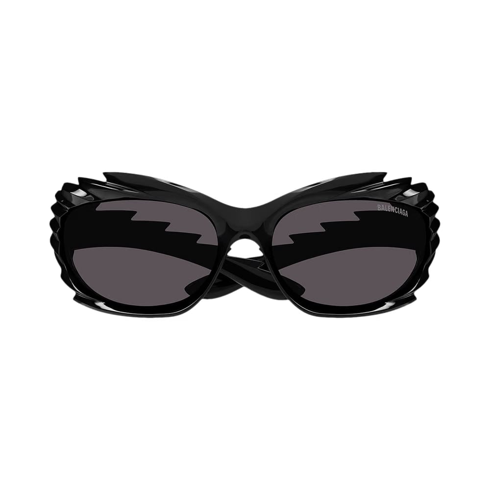 Balenciaga Spike Rectangle Sunglasses Black