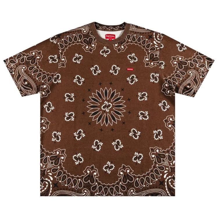 Supreme Small Box T-Shirt Brown Bandana