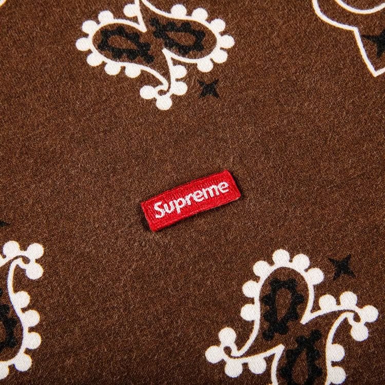Supreme Small Box T-Shirt Brown Bandana
