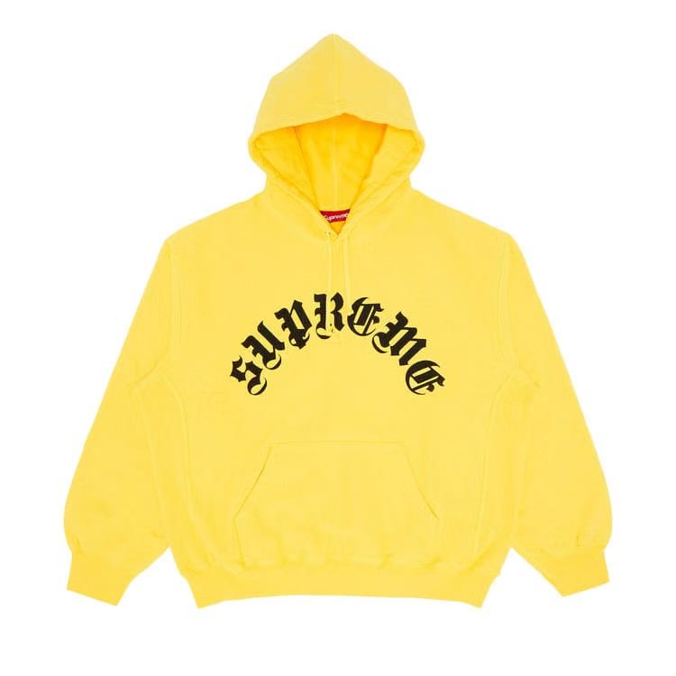 Supreme Printed Arc Hoodie Yellow