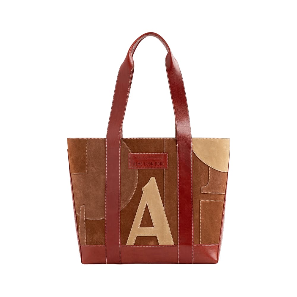 Aimé Leon Dore x Franck Pellegrino Suede Tote Bag Brown