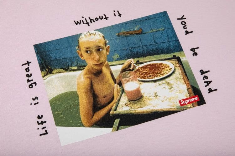 Supreme Gummo Bathtub T-Shirt Light Pink