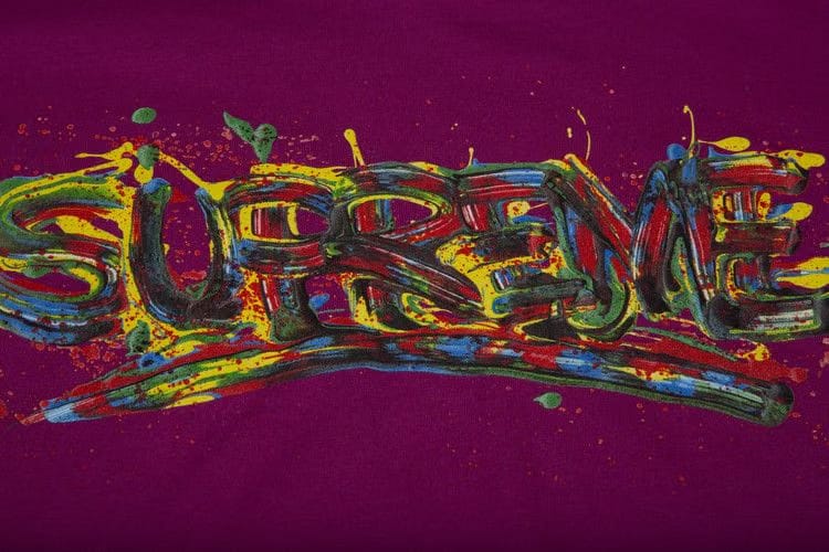 Supreme Paint Logo T-Shirt Magenta