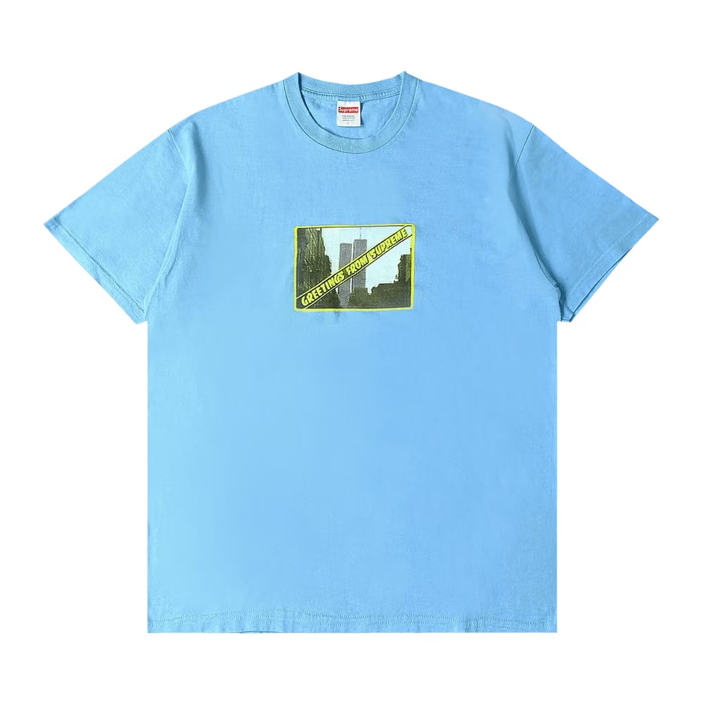Supreme Greetings T-Shirt Light Slate
