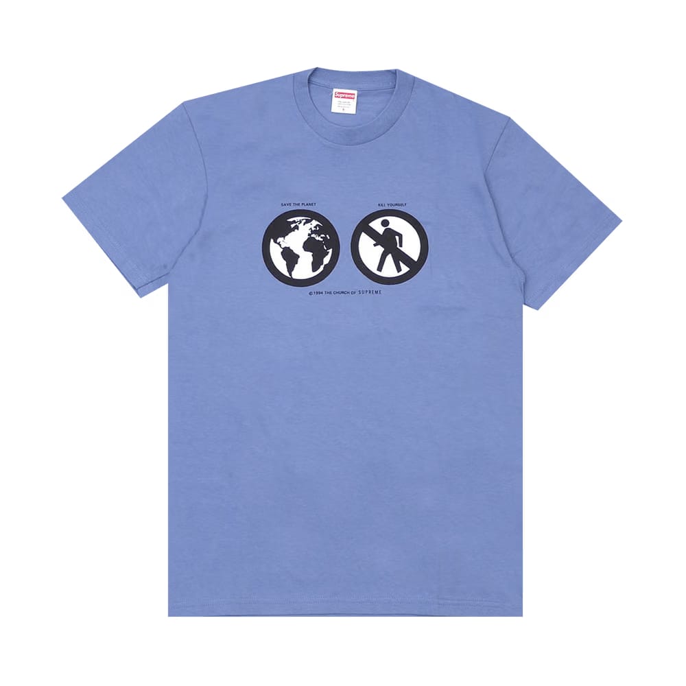 Supreme Save The Planet T-Shirt Slate