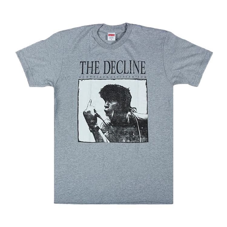 Supreme Decline Of Western Civilizations T-Shirt Heather Grey