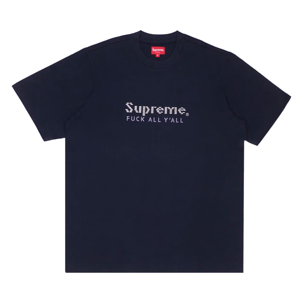 Supreme Gold Bars T-Shirt Navy