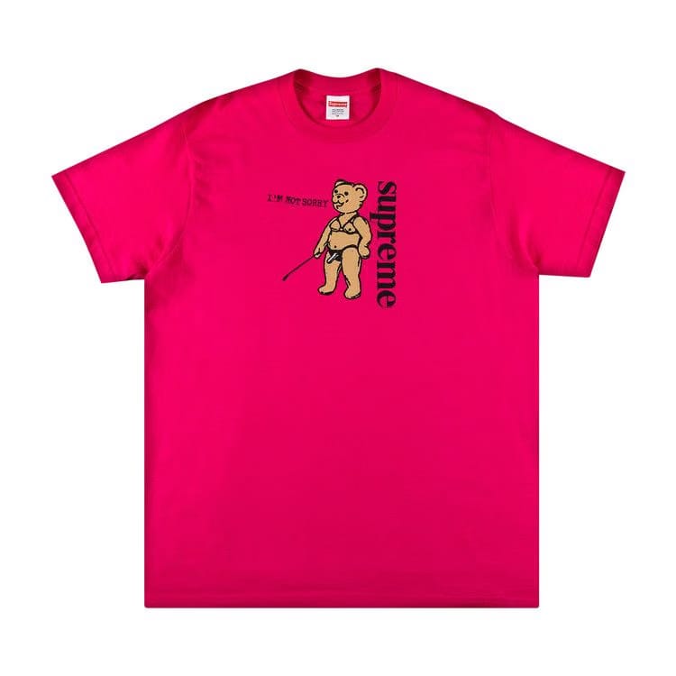 Supreme Not Sorry T-Shirt Pink