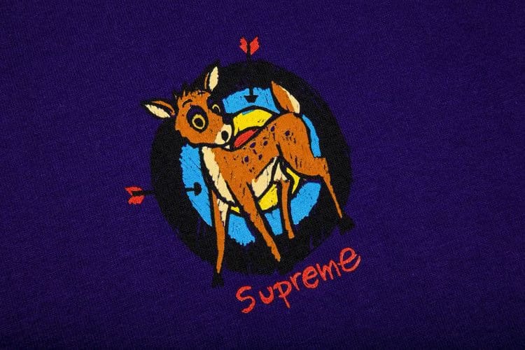 Supreme Deer T-Shirt Purple