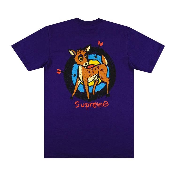 Supreme Deer T-Shirt Purple
