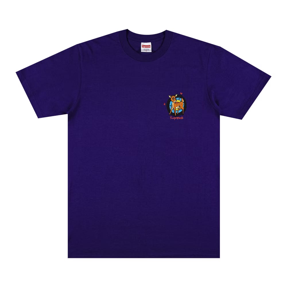 Supreme Deer T-Shirt Purple