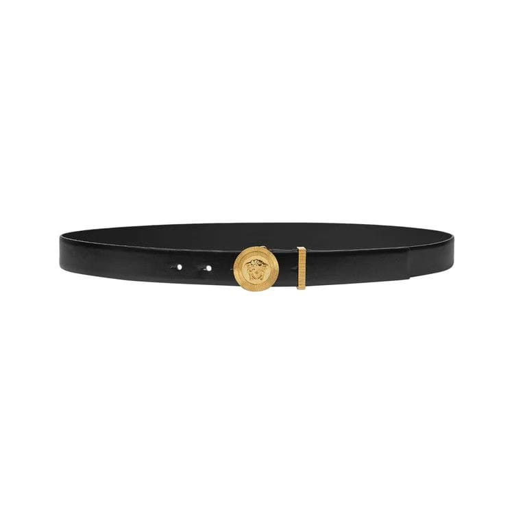 Versace Thin Medusa Biggie Belt Black