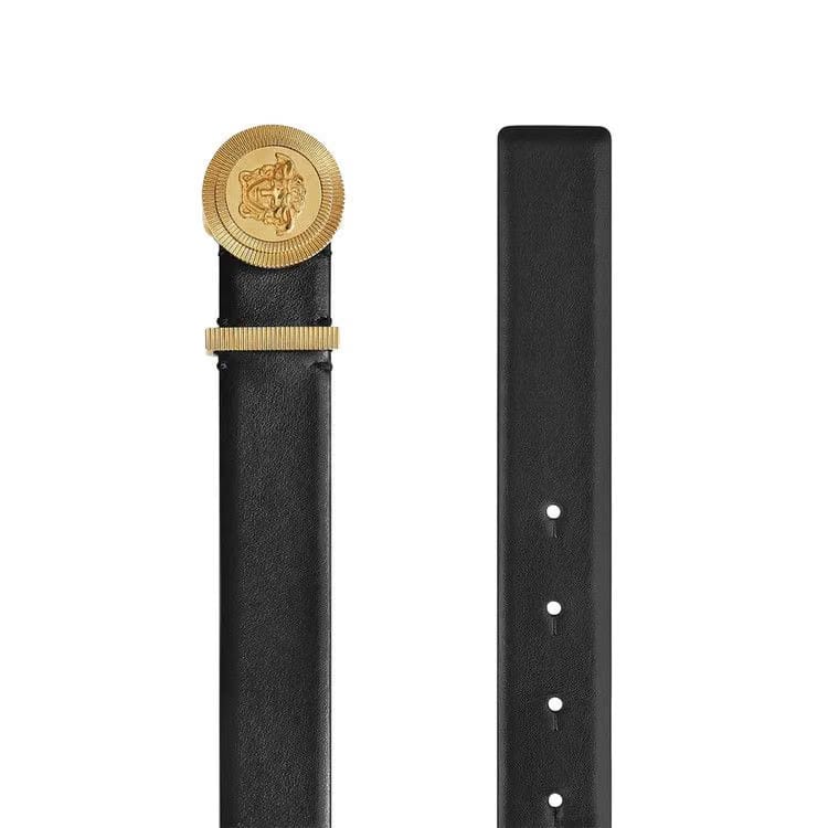 Versace Thin Medusa Biggie Belt Black