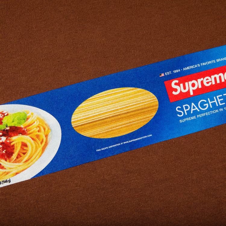 Supreme Spaghetti T-Shirt Brown