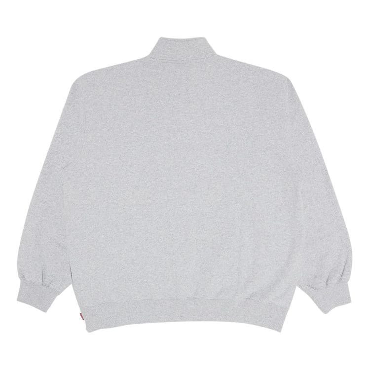 Supreme Small Box Half Zip Pullover Ash Grey
