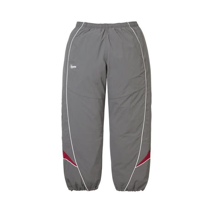 Supreme Contrast Piping Track Pant Grey