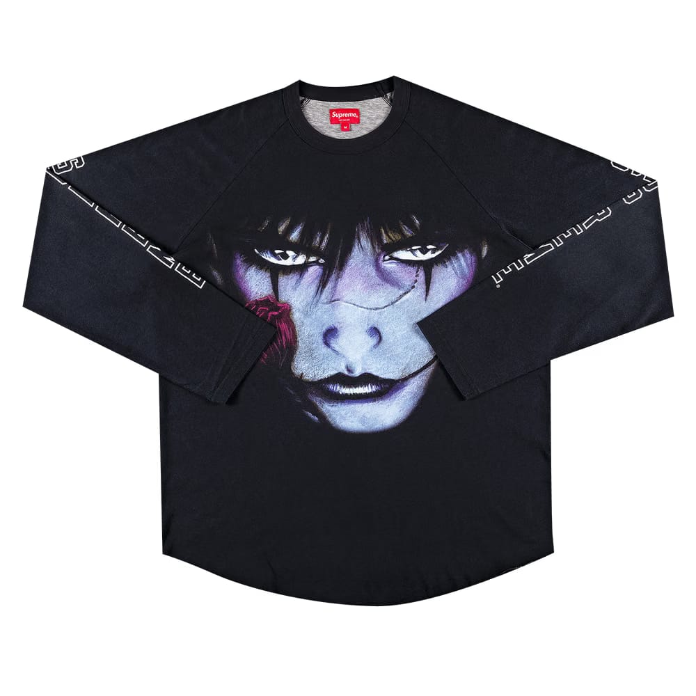 Supreme x The Crow Raglan Long-Sleeve Top Black Eyes
